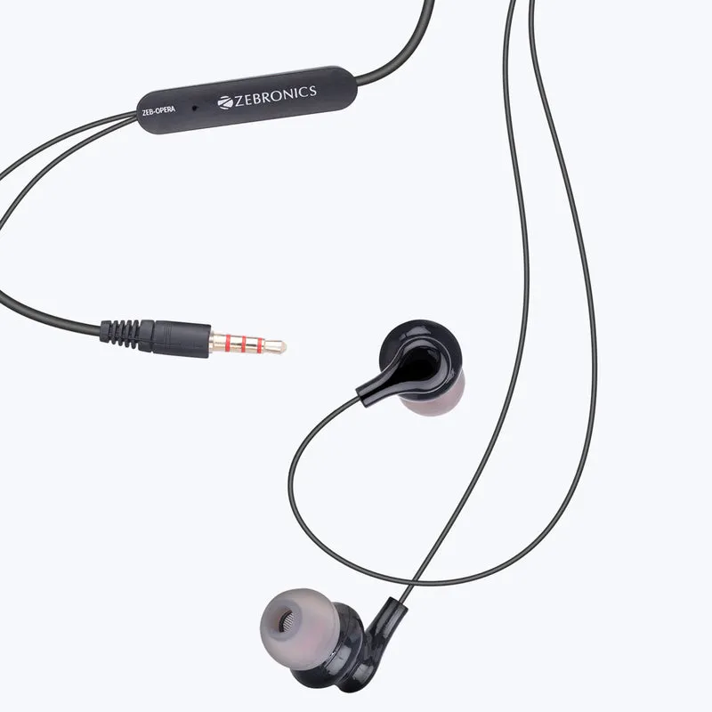 Zebronics Wired Earphone With Mic (Opera) view 3